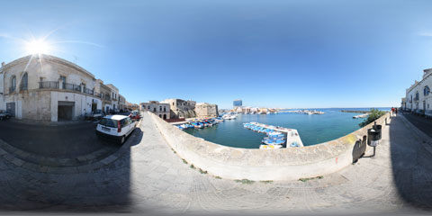 Gallipoli, panoramica a 360° dalla Riviera Armando Diaz