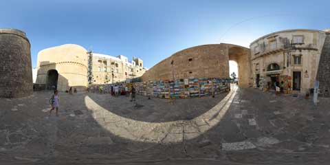 Otranto panoramica a 360° in piazza Portaterra