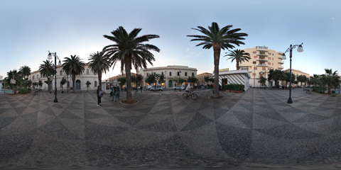 Gallipoli Piazza Carducci con panoramica a 360°