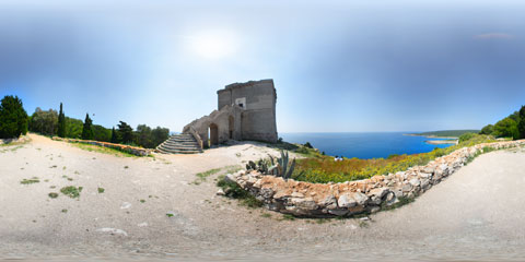 Porto Selvaggio, Torre dell'Alto con panoramica a 360°