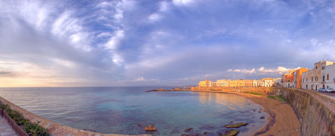 Spiaggia della Purità al tramonto a 360°